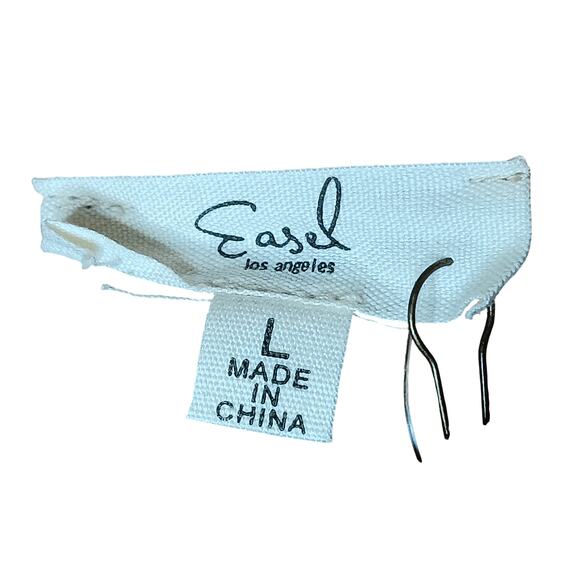 Easel Los Angeles Oversized Shirt Jacket Coat Camel Brown L NWT Soft Stretch - Picture 11 of 12